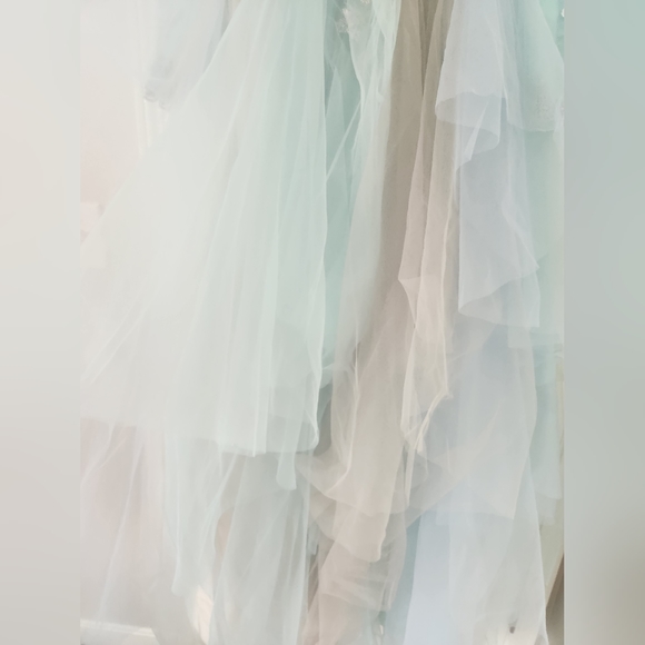 Mint Green Costumes Toast ball gown Banquet wedding Bridal fairy dress gown - Picture 5 of 12